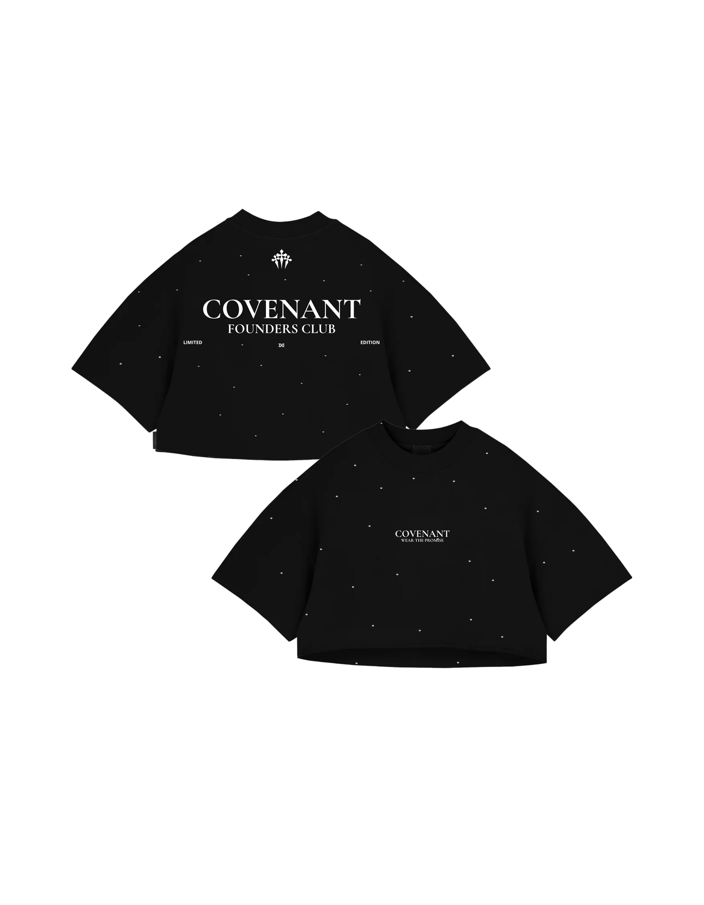 Founders Club Black Crop Top