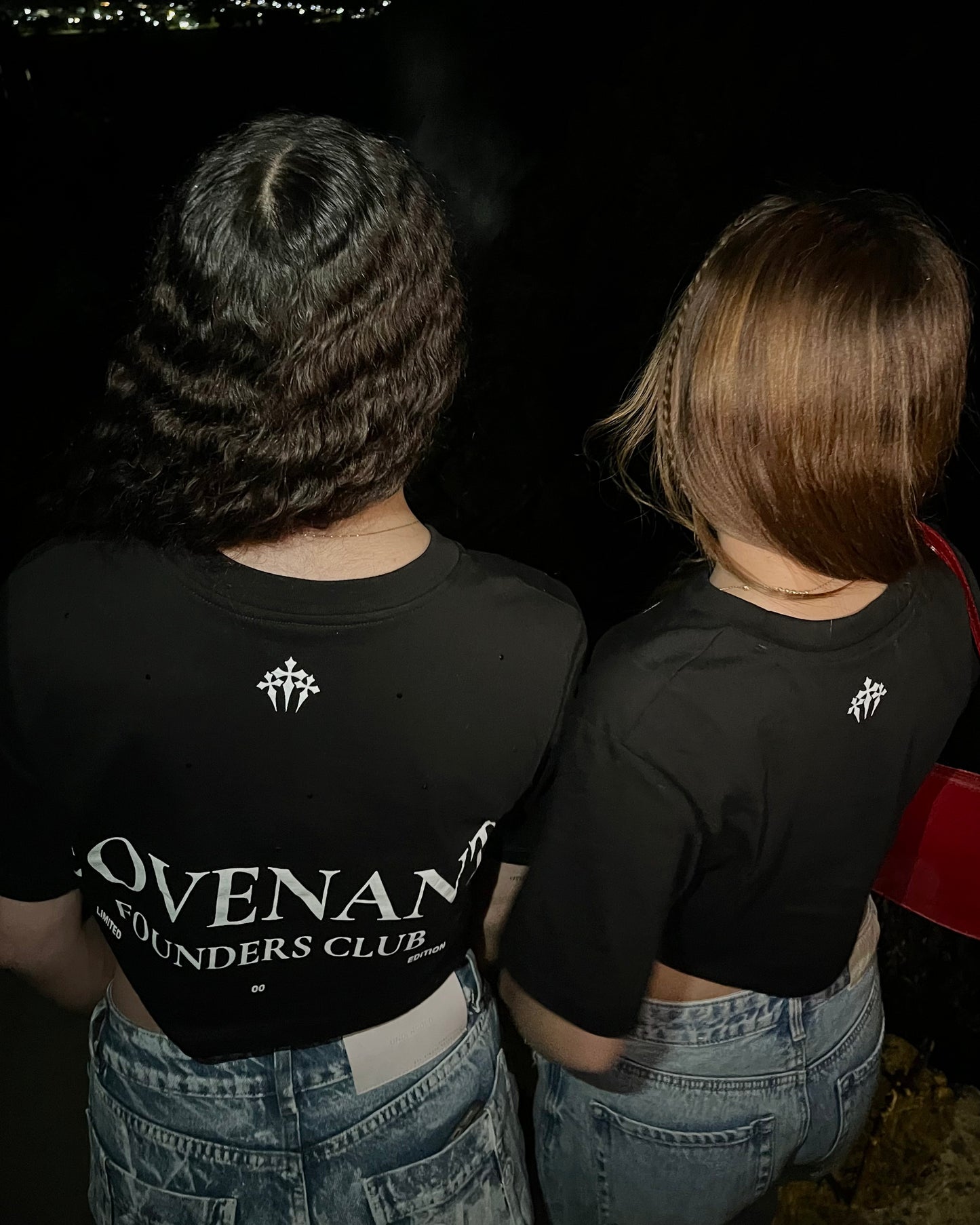 Founders Club Black Crop Top